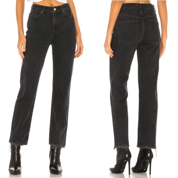 Free People Denim - NWT Free People/We the Free Straight Leg Black Dakota Jeans Size 25 x 28L Women